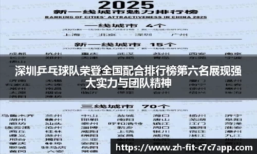 深圳乒乓球队荣登全国配合排行榜第六名展现强大实力与团队精神